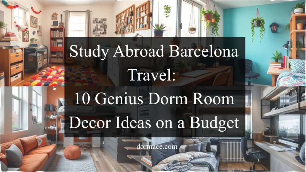 Study Abroad Barcelona Travel: 10 Genius Dorm Room Decor Ideas on a Budget